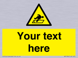 Custom Warning Hatch Sign